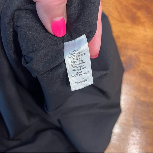 Athleta + Derek Lam 10C leather front black tank top size medium - Picture 6 of 6